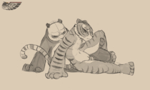 Animated Kung_Fu_Panda Po Tigress // 900x542 // 4.7MB // gif
