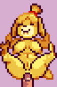 Animal_Crossing Animated Isabelle // 300x450 // 223.5KB // gif