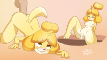 Animal_Crossing Animated Isabelle latenightsexycomics // 900x506 // 5.3MB // gif