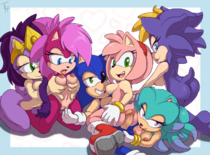 Adventures_of_Sonic_the_Hedgehog Amy_Rose Bernadette Breezie Queen_Aleena Sonia_the_Hedgehog Sonic_The_Hedgehog TheOtherHalf // 1385x1019 // 980.4KB // png