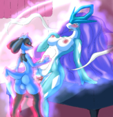 Lucario_(Pokémon) Pokemon Suicune_(Pokemon) // 2100x2175 // 4.4MB // png