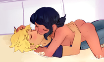 Adrien_Agreste Mango_(artist) Marinette_Dupain-Cheng Miraculous_Ladybug // 1280x771 // 521.6KB // png