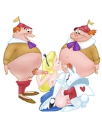 Alice_Liddell Alice_in_Wonderland Disney_(series) The_White_Rabbit Tweedledee Tweedledum jab // 597x679 // 139.3KB // jpg