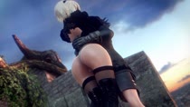 3D Android_2B Android_9S Animated Nier Nier_Automata Sound noname55 // 1280x720 // 7.5MB // webm