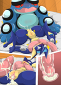 Greninja_(Pokémon) Pokemon Seismitoad_(Pokémon) // 1280x1785 // 1.2MB // png