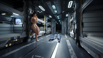 3D Asari Ashley_Williams Blender Icedev Liara_T'Soni Mass_Effect // 3840x2160 // 780.7KB // jpg