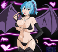 Kurumu_Kurono Rosario_to_Vampire greengiant2012 // 2700x2400 // 1.3MB // jpg