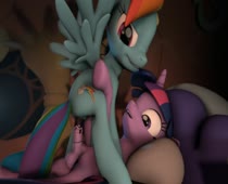 3D Animated Fruitymilk My_Little_Pony_Friendship_Is_Magic Rainbow_Dash Source_Filmmaker Twilight_Sparkle // 1280x720 // 670.3KB // webm