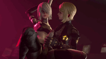 3D Android_A2 Animated Commander Nier Nier_Automata movealongmate // 499x281 // 1.2MB // gif