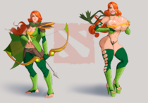 DOTA_2 Defense_Of_The_Ancients_2 Windranger tortuga // 4370x3035 // 3.3MB // png