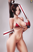 King_of_Fighters Kyoffie12 Mai_Shiranui // 3082x4872 // 3.7MB // jpg