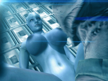 3D Animated Asari Dr._Pop Liara_T'Soni Mass_Effect Vorcha // 500x375 // 1.9MB // gif