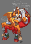 Adventures_of_Sonic_the_Hedgehog Knuckles_the_Echidna Sticks_the_Badger kollerss // 777x1097 // 850.5KB // png