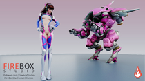 3D Blender D.Va Overwatch fireboxstudio // 1920x1080 // 864.2KB // jpg