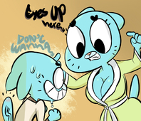 Gumball_Watterson Nicole_Watterson TheManWithNoBats The_Amazing_World_of_Gumball // 700x600 // 319.0KB // png