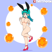 Animated Bulma_Brief Dragon_Ball_Z TwistedGrim // 800x800 // 2.8MB // gif