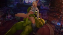 3D Animated Blood_Elf Orc World_of_Warcraft liard // 1920x1080 // 3.5MB // mp4