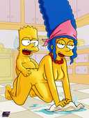 Bart_Simpson DarkMatter Marge_Simpson The_Simpsons // 2250x3000 // 1.3MB // jpg