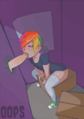 Animated My_Little_Pony_Friendship_Is_Magic Rainbow_Dash oops_(artist) // 500x709 // 721.7KB // gif