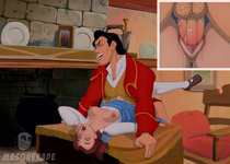 Beauty_and_the_Beast Belle Disney_(series) Gaston Masquerade // 2090x1491 // 302.5KB // jpg