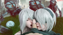 3D Android_2B Android_A2 Blender Nier_Automata sageofosiris // 1280x720 // 1.5MB // png