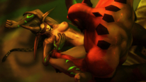 Animated Fel_Orc Night_Elf Rexxcraft World_of_Warcraft // 720x405 // 7.0MB // gif