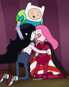 Adventure_Time Animated Marceline_the_Vampire_Queen Princess_Bubblegum cubbychambers // 500x629 // 429.7KB // gif
