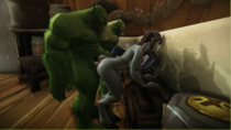 Animated Draenei Orc World_of_Warcraft // 854x480 // 7.7MB // gif