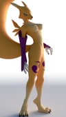 3D Digimon Renamon // 720x1280 // 82.2KB // jpg