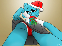 Christmas Eating_(Artist) Nicole_Watterson The_Amazing_World_of_Gumball // 3000x2250 // 1.8MB // png