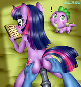 My_Little_Pony_Friendship_Is_Magic Spike_(MLP) Twilight_Sparkle // 2532x2716 // 878.9KB // jpg