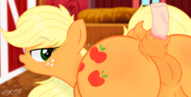 Animated Applejack My_Little_Pony_Friendship_Is_Magic godoffury // 1500x767 // 1.9MB // gif