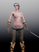 3D Blender Ciri The_Witcher The_Witcher_3:_Wild_Hunt niodreth // 1440x1920 // 1.6MB // png
