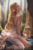 Link Princess_Zelda The_Legend_of_Zelda hoobamon // 1067x1600 // 894.9KB // jpg