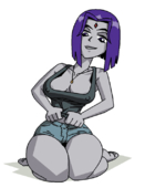 Animated Raven Teen_Titans grimphantom // 550x712 // 220.5KB // gif