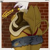 Gilda My_Little_Pony_Friendship_Is_Magic aer0_zer0 // 1280x1280 // 820.1KB // png