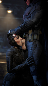 3D Batman_(Bruce_Wayne) Batman_Arkham_Knight Catwoman DC_Comics Source_Filmmaker Xentho // 1210x2160 // 1.3MB // jpg