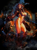 3D Gears_of_War Queen_Myrrah a_reyko // 2025x2700 // 491.8KB // jpg