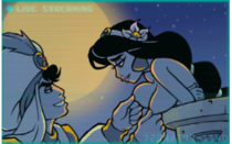 Aladdin Aladdin_(Character) Animated Disney_(series) Princess_Jasmine // 408x255 // 465.9KB // gif
