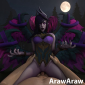 3D Animated ArawAraw Blender League_of_Legends Morgana Sound // 852x852, 8.6s // 2.0MB // mp4