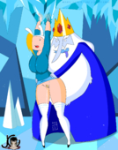 Adventure_Time Animated Fionna_the_Human_Girl Ice_King Jimmy_Cruz // 1100x1400 // 636.1KB // gif
