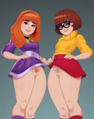 Daphne_Blake PostBlue98 Scooby_Doo_(Series) Velma_Dinkley // 2559x3232 // 10.9MB // png