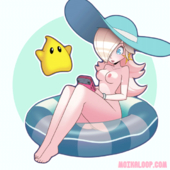 Animated Princess_Rosalina Super_Mario_Bros moikaloop // 600x600 // 4.5MB // gif