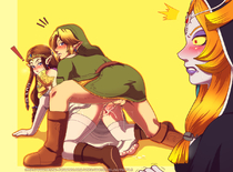 Link Midna Princess_Zelda Queen-Zelda The_Legend_of_Zelda // 1200x884 // 847.6KB // png