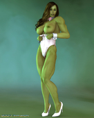 3D Avengers Marvel_Comics She-Hulk_(Jennifer_Walters) Trimarchi // 2000x2500 // 493.6KB // jpg