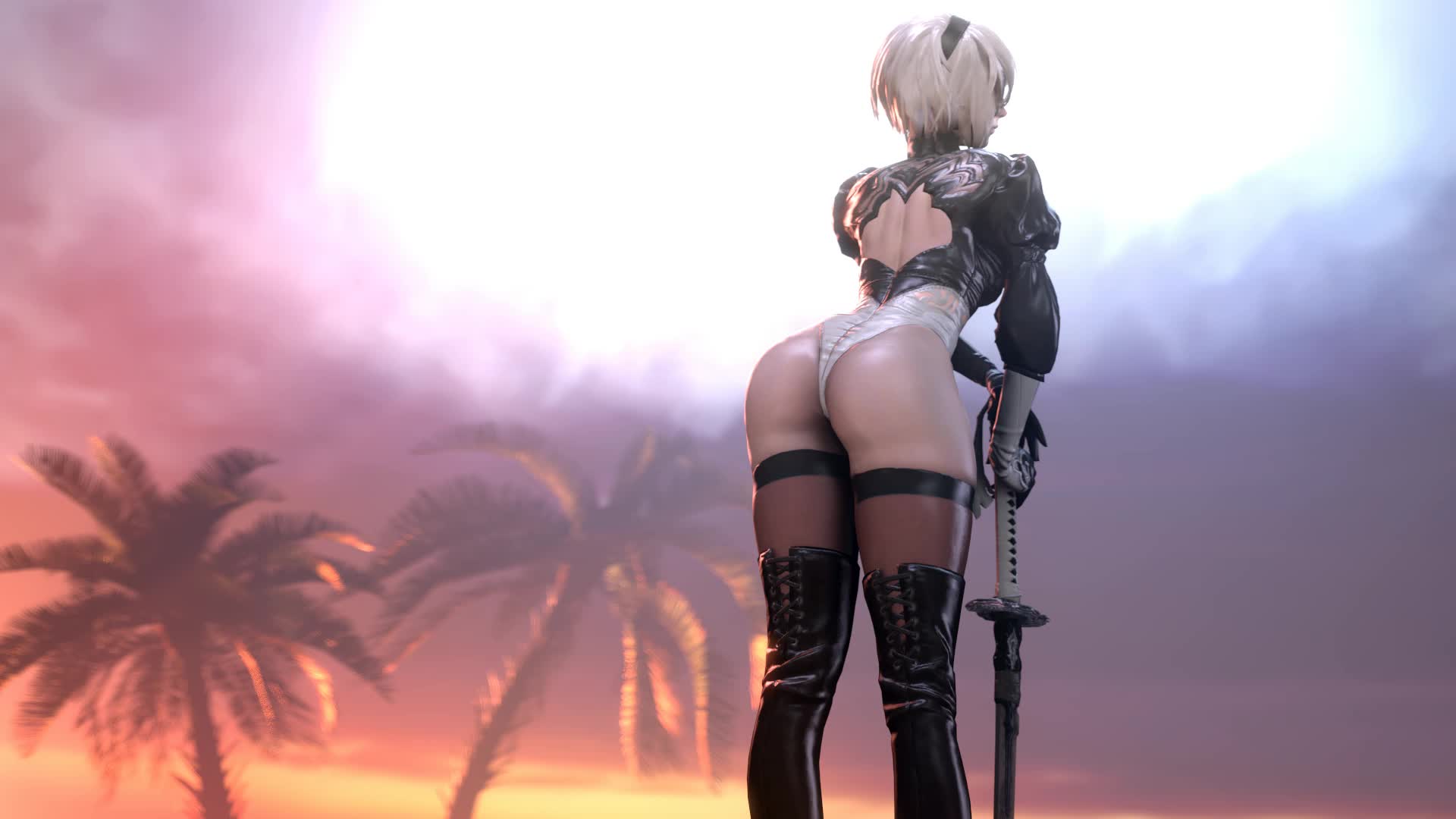 3D Android_2B Animated Nier_Automata Source_Filmmaker noname55 // 1920x1080 // 9.4MB // webm