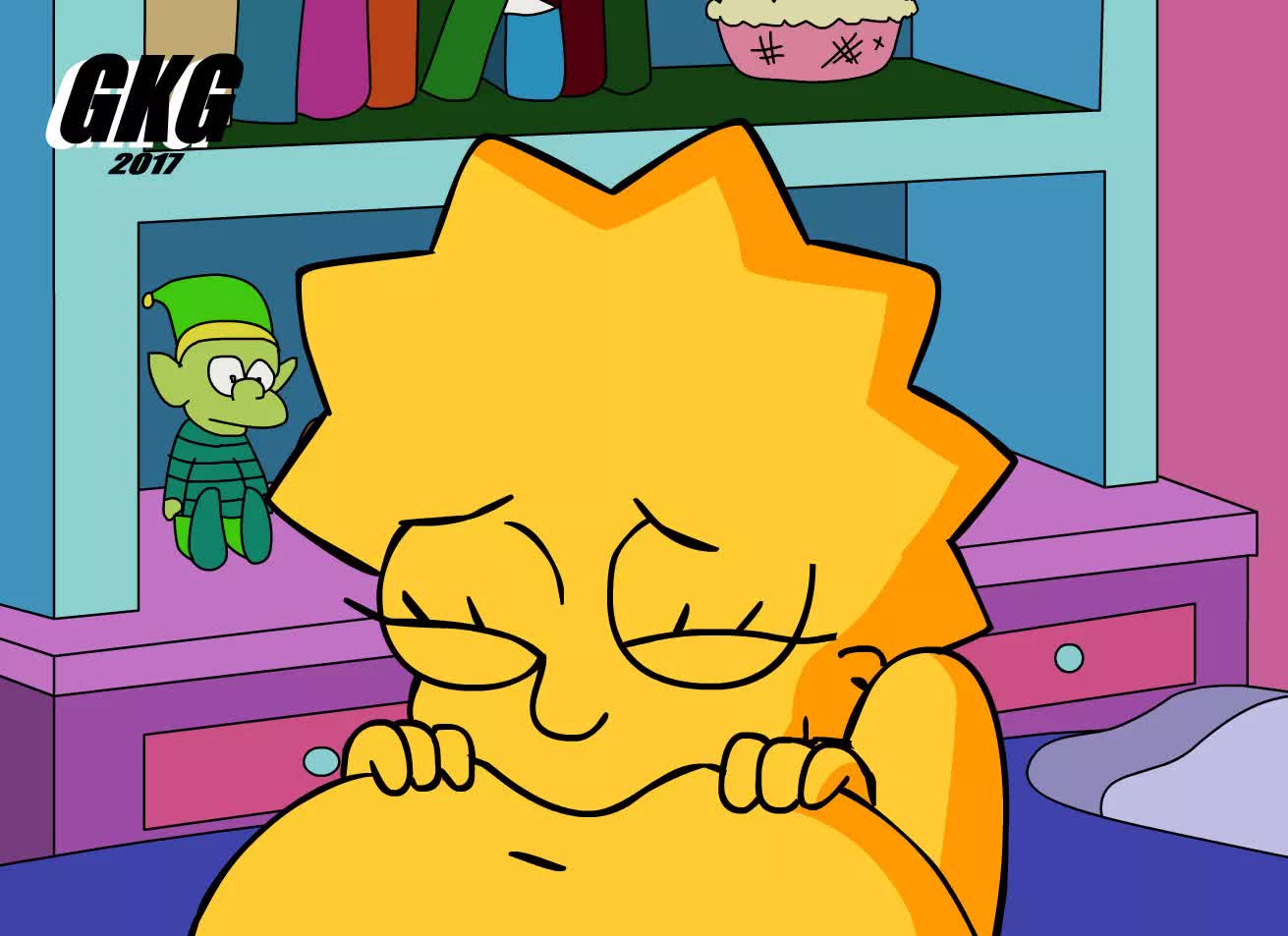 Animated Lisa_Simpson The_Simpsons gkg // 1311x953 // 490.0KB // webm