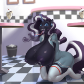 Kevinsano My_Little_Pony_Friendship_Is_Magic Nightmare_Rarity Rarity // 900x900 // 657.7KB // png