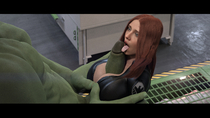 3D Avengers Black_Widow_(Natasha_Romanova) Hulk Marvel_Comics Natasha_Romanova Otacon_(Artist) // 3840x2160 // 4.5MB // jpg
