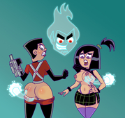 Danny_Phantom Dark_Danny Freeman2 Sam_Manson Valerie_Gray // 1200x1142 // 615.1KB // jpg